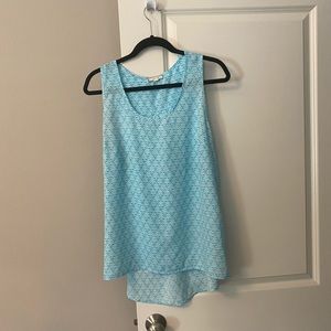 Pleione turquoise sleeveless top. Size XL